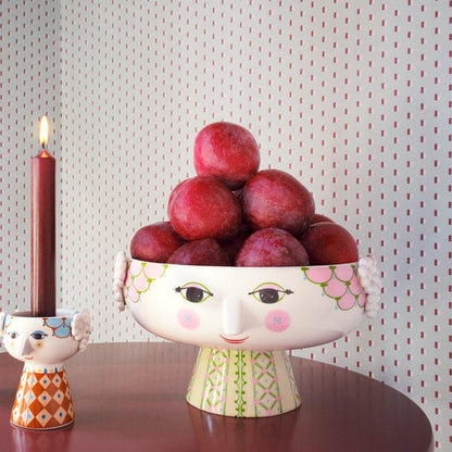 Bjørn Wiinblad Eva Bowl on Stand — Soft Pink