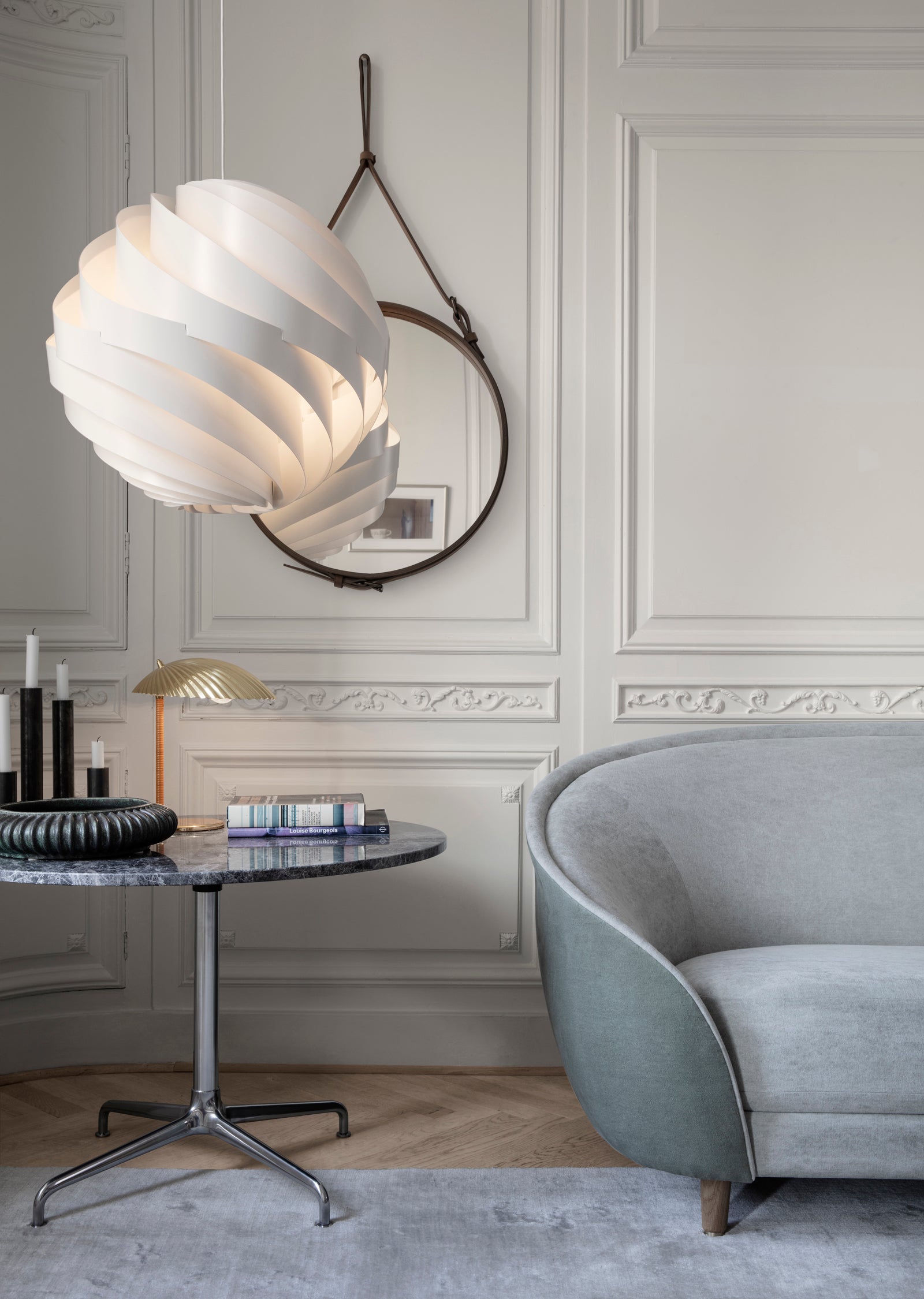 Adnet Wall Mirror — Round and Rectangle