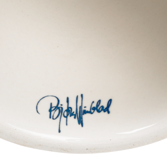Bjørn Wiinblad Eva Bowl on Stand — Blue