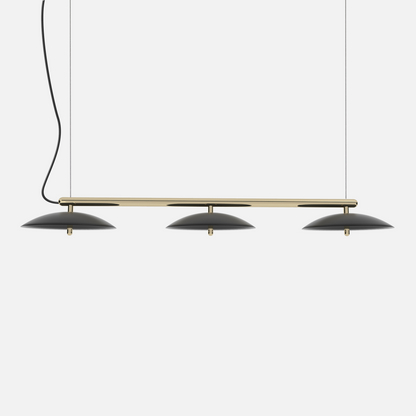 Signal Linear Pendant Light — Black & Brass