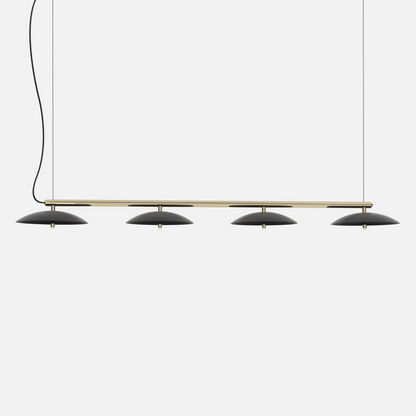 Signal Linear Pendant Light — Black & Brass