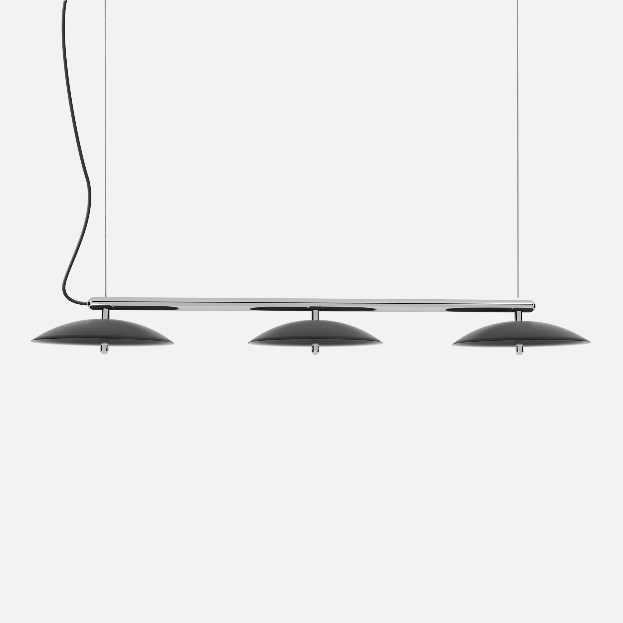 Signal Linear Pendant Light — Black & Nickel