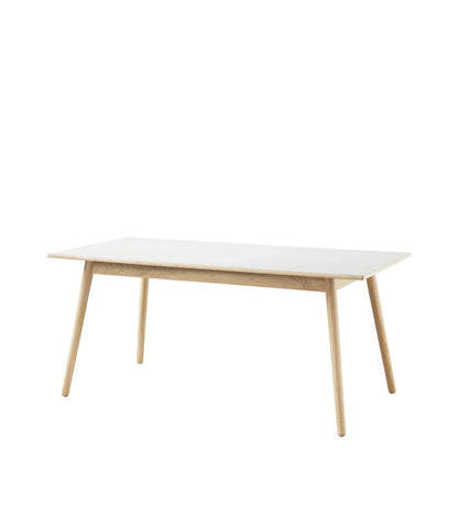 C35B Dining Table — Nature Lacquered Oak/Light Grey Linoleum