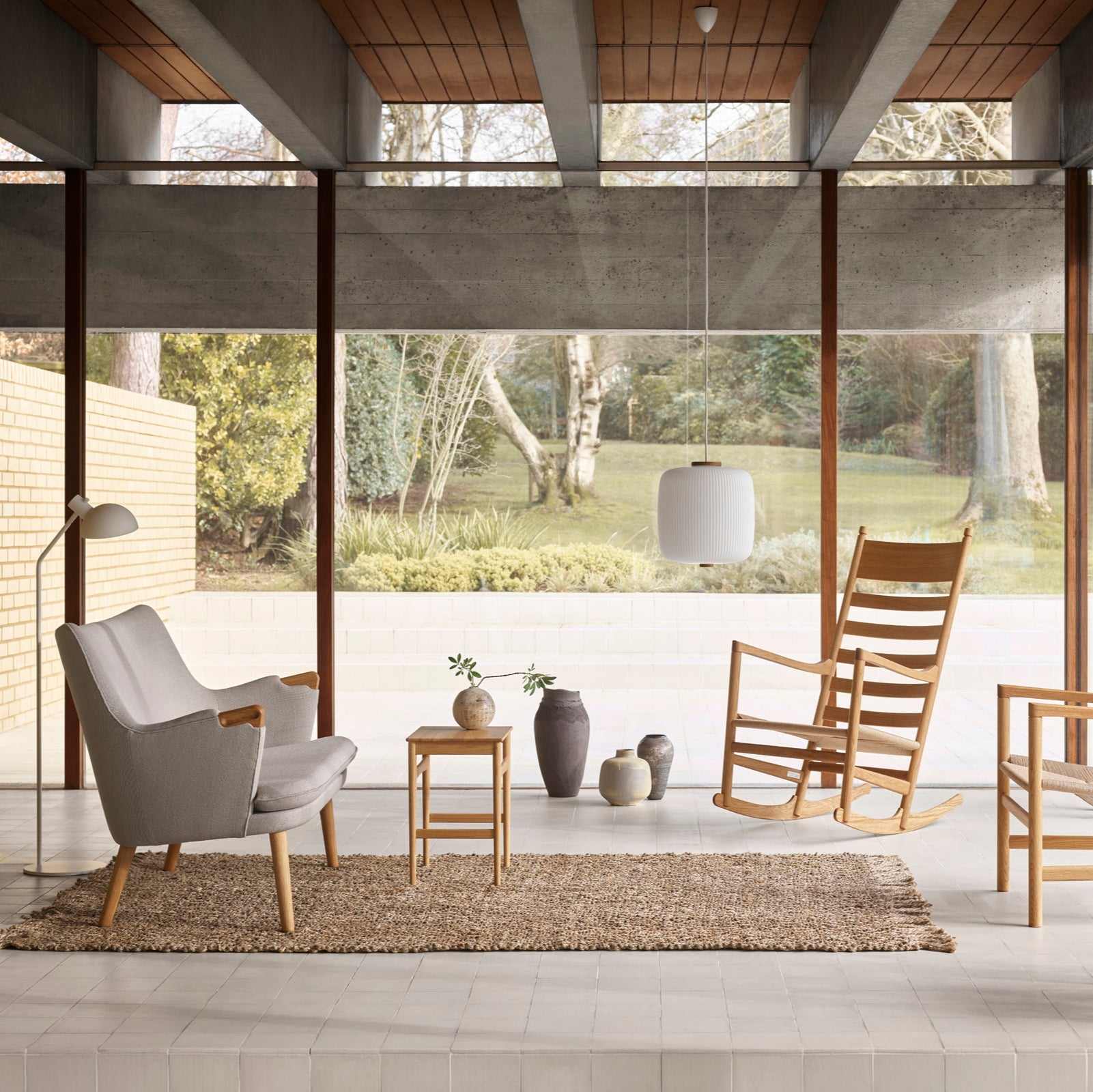 CH71 Lounge Chair with Cushion