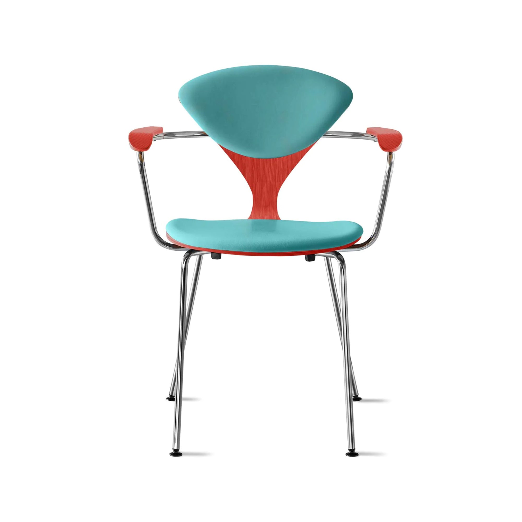 Cherner Metal Armchair with Seat and Back Pads