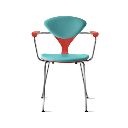 Cherner Metal Armchair with Seat and Back Pads