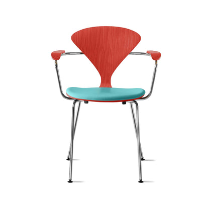 Cherner Metal Armchair with Seat Pad