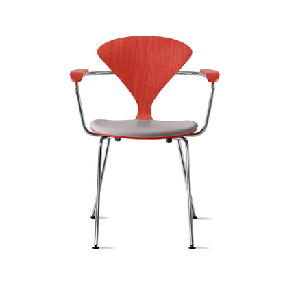 Cherner Metal Armchair with Seat Pad