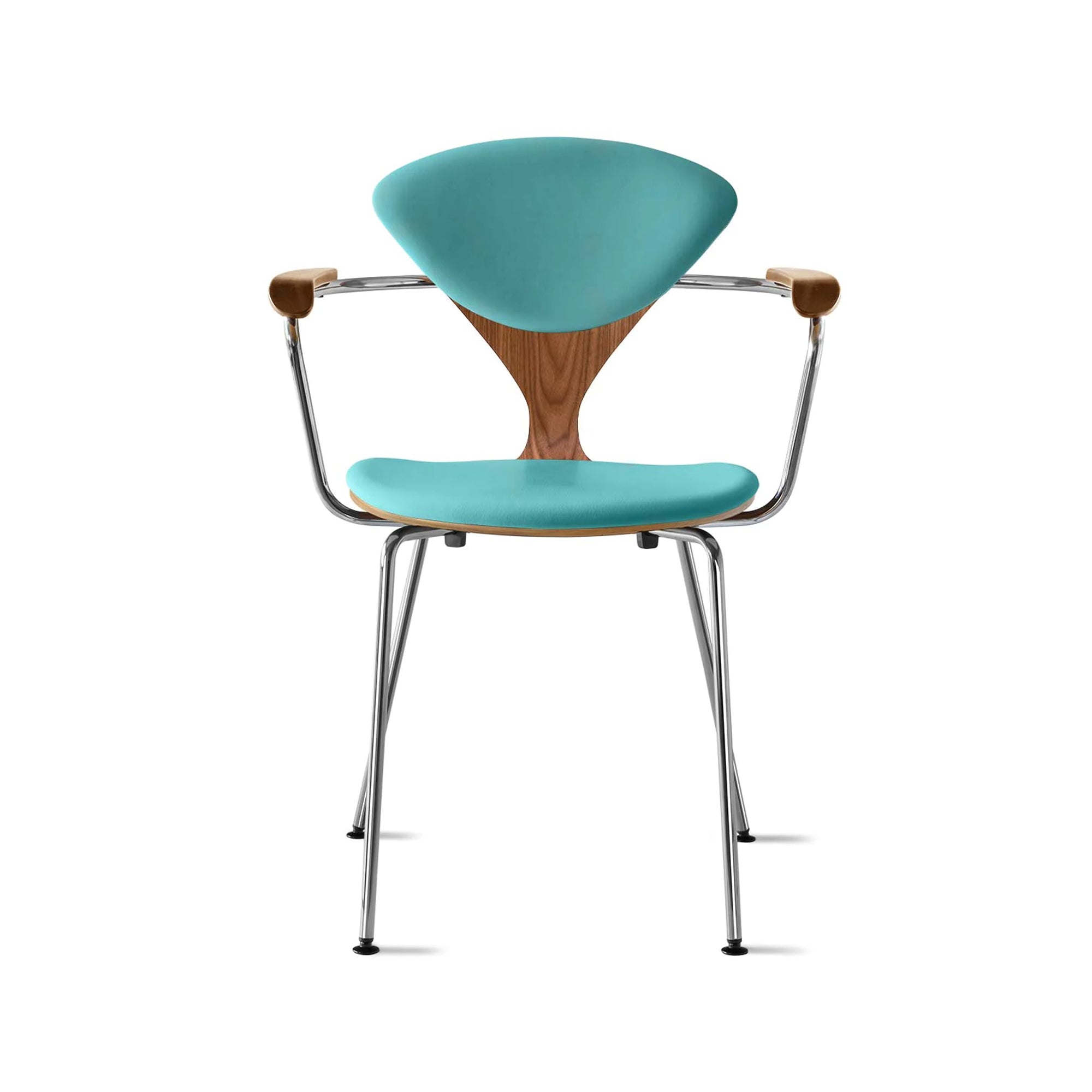 Cherner Metal Armchair with Seat and Back Pads