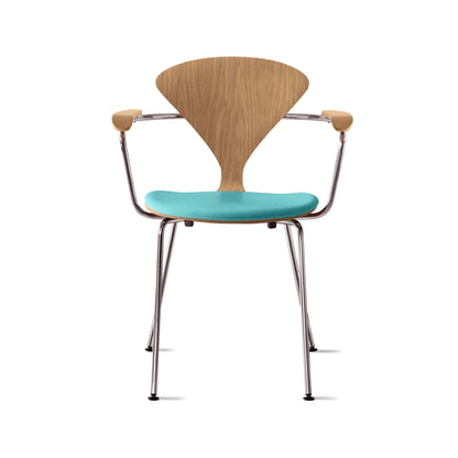 Cherner Metal Armchair with Seat Pad