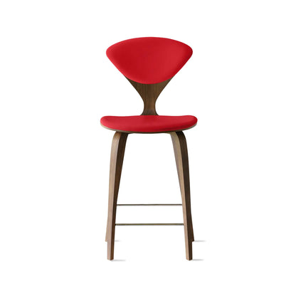 Cherner Wood Bar Chair with Seat and Back Pads