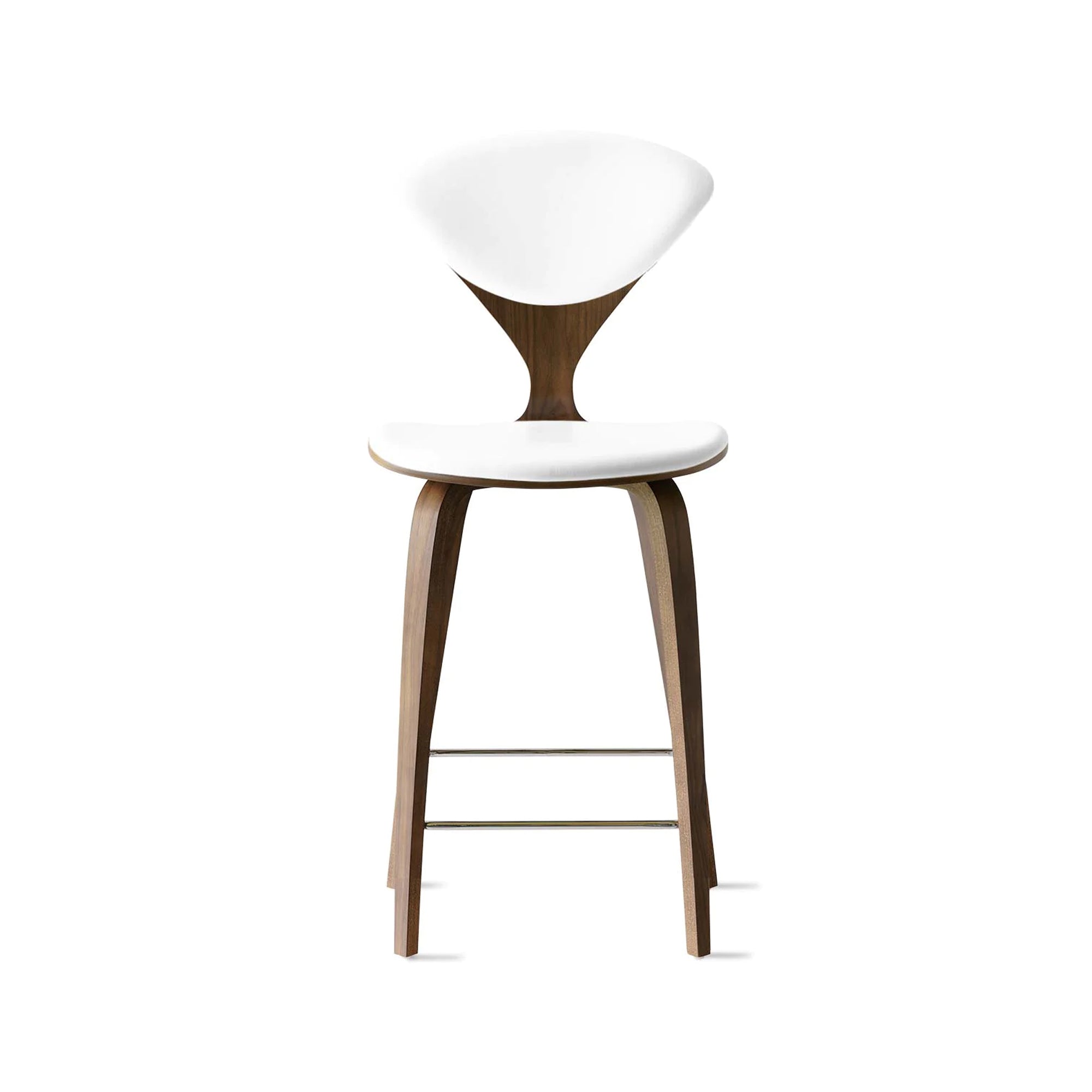 Cherner Wood Bar Chair with Seat and Back Pads