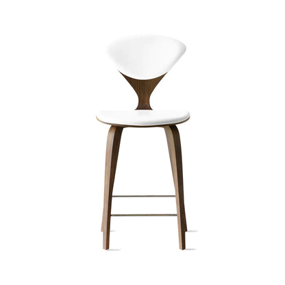 Cherner Wood Bar Chair with Seat and Back Pads