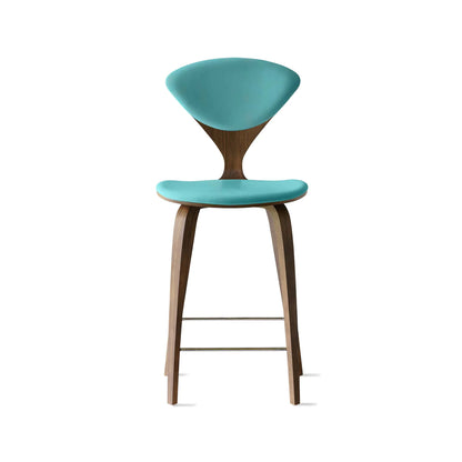 Cherner Wood Bar Chair with Seat and Back Pads