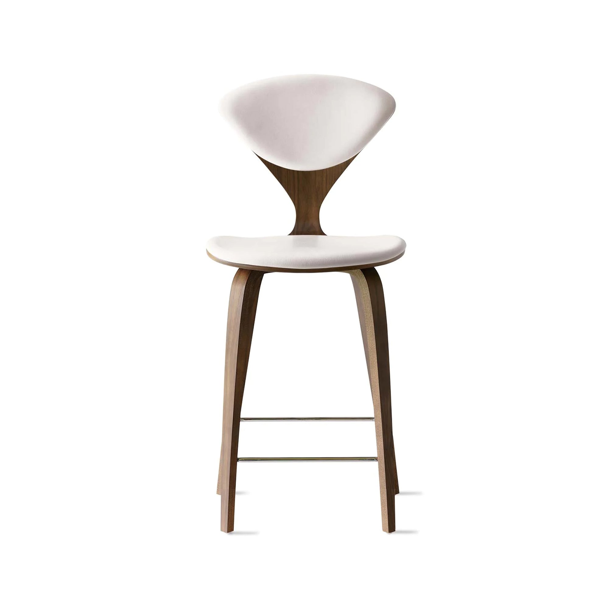 Cherner Wood Bar Chair with Seat and Back Pads