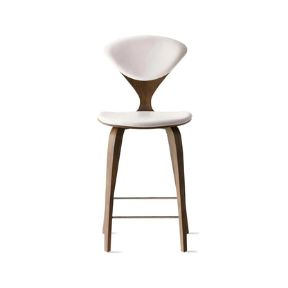 Cherner Wood Bar Chair with Seat and Back Pads