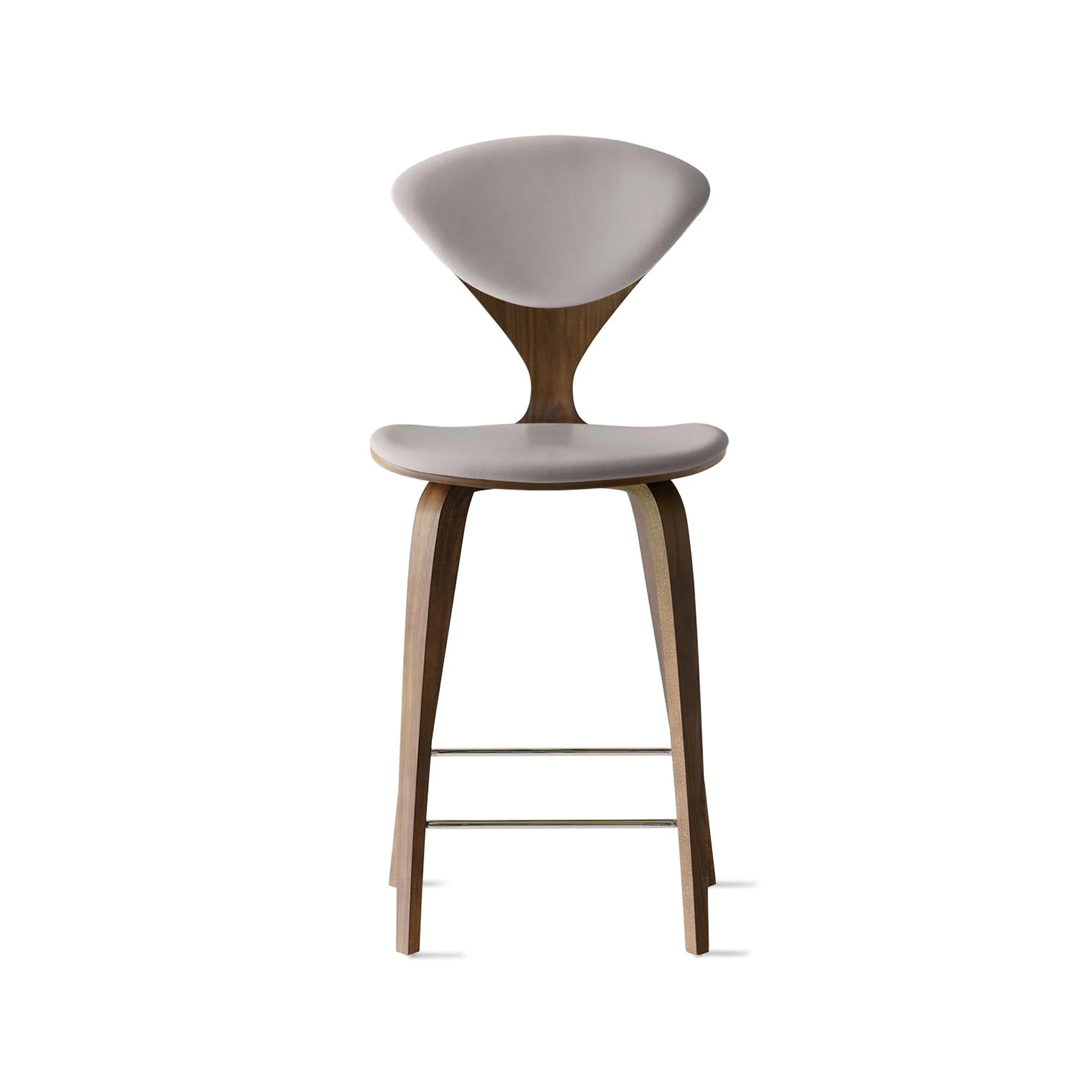 Cherner Wood Bar Chair with Seat and Back Pads