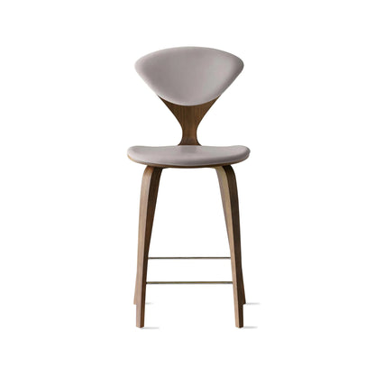 Cherner Wood Bar Chair with Seat and Back Pads