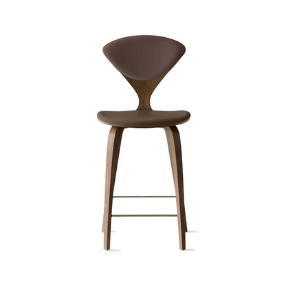 Cherner Wood Bar Chair with Seat and Back Pads