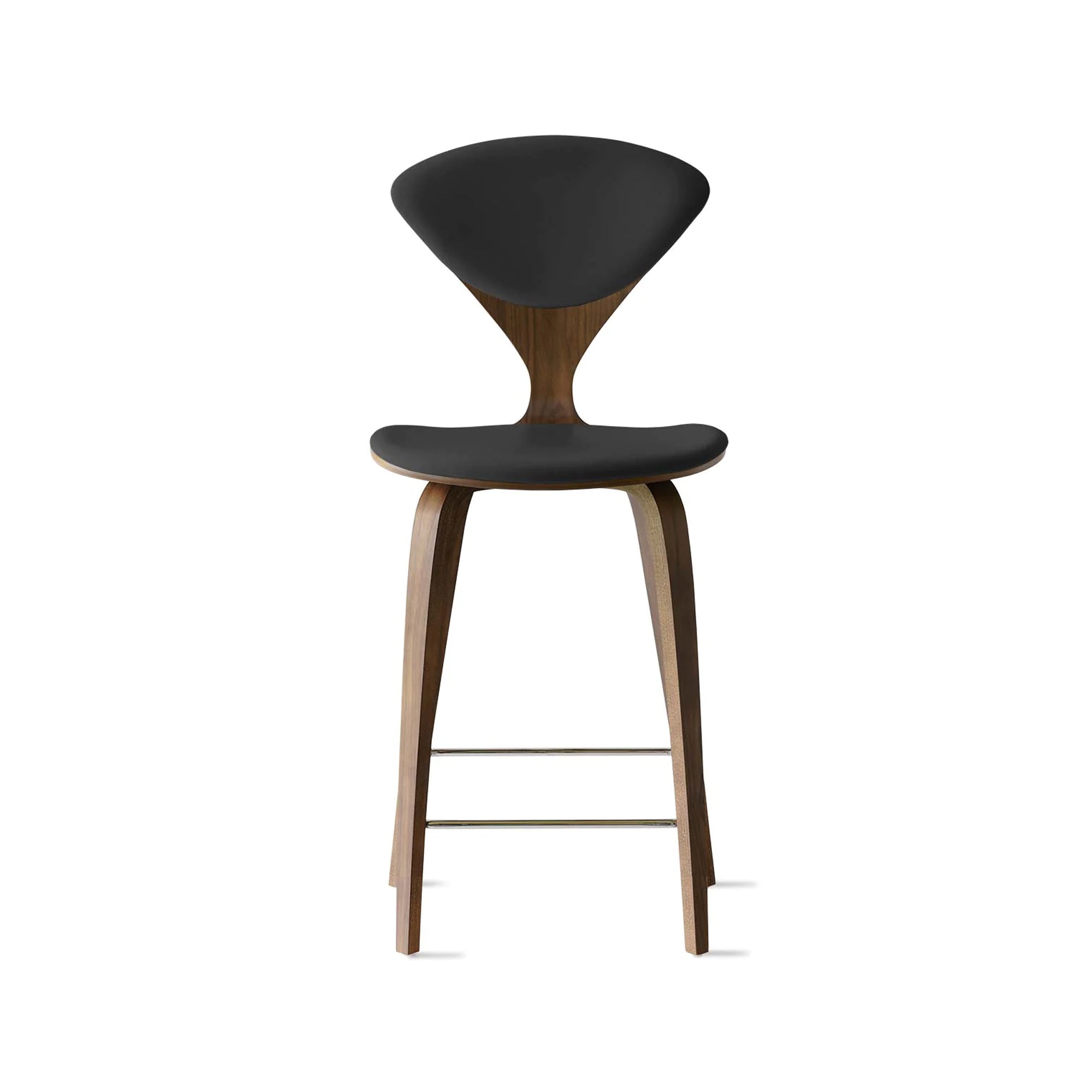 Cherner Wood Bar Chair with Seat and Back Pads