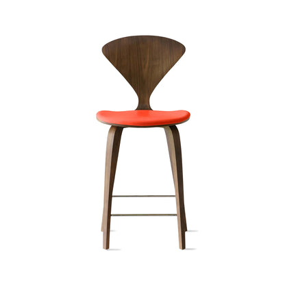 Cherner Wood Bar Chair with Seat Pad