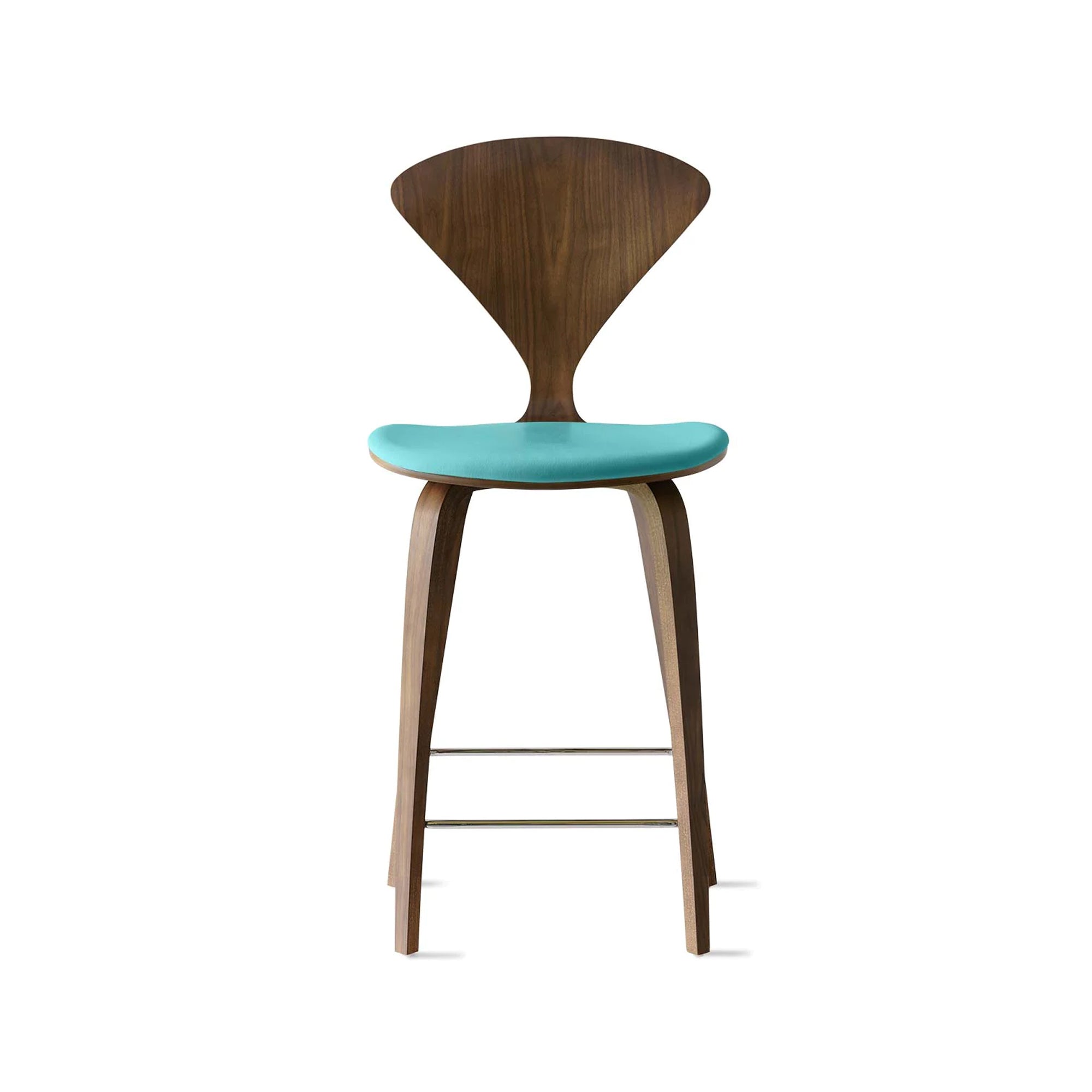 Cherner Wood Bar Chair with Seat Pad