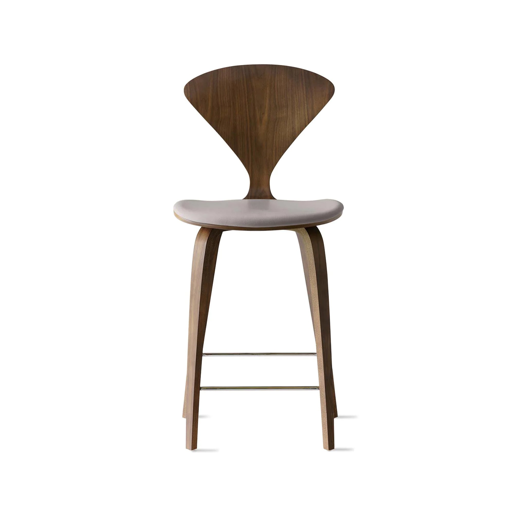 Cherner Wood Bar Chair with Seat Pad