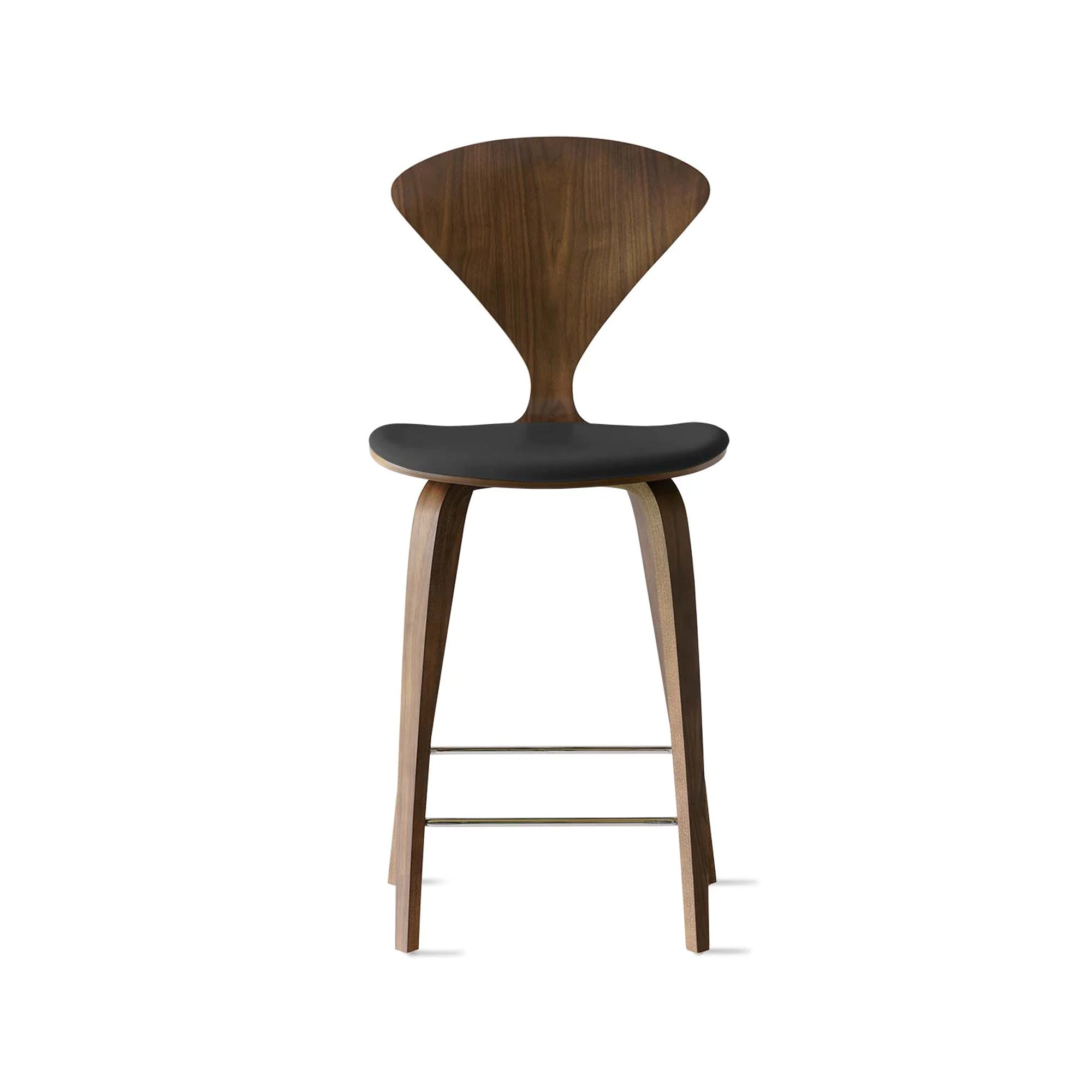 Cherner Wood Bar Chair with Seat Pad