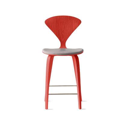 Cherner Wood Bar Chair with Seat Pad
