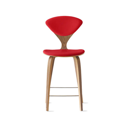 Cherner Wood Bar Chair with Seat and Back Pads