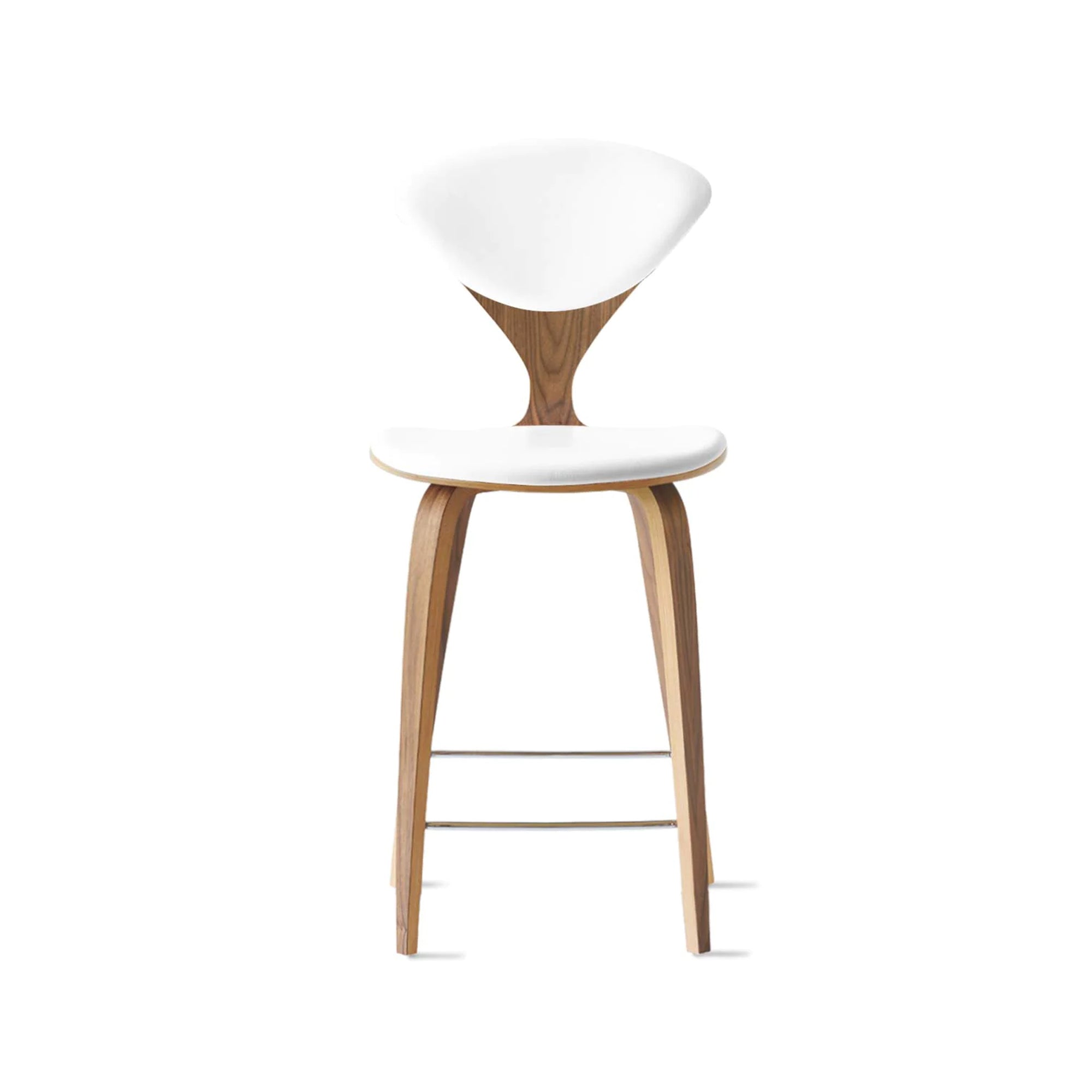 Cherner Wood Bar Chair with Seat and Back Pads