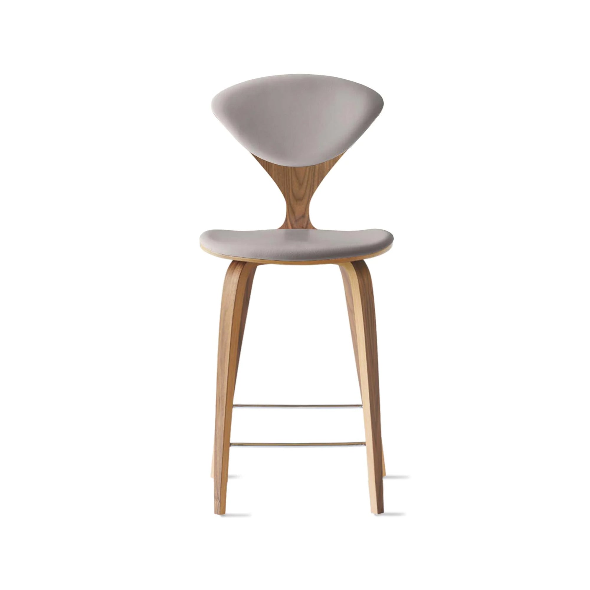 Cherner Wood Bar Chair with Seat and Back Pads