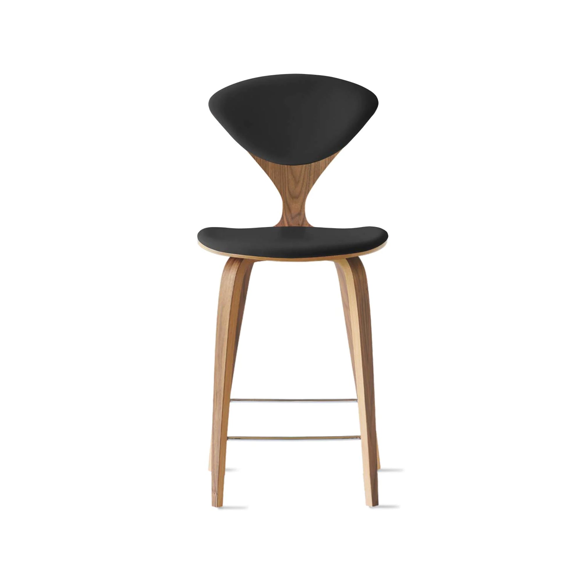 Cherner Wood Bar Chair with Seat and Back Pads