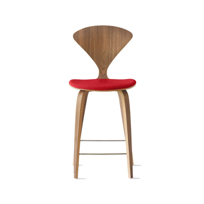 Cherner Wood Bar Chair with Seat Pad