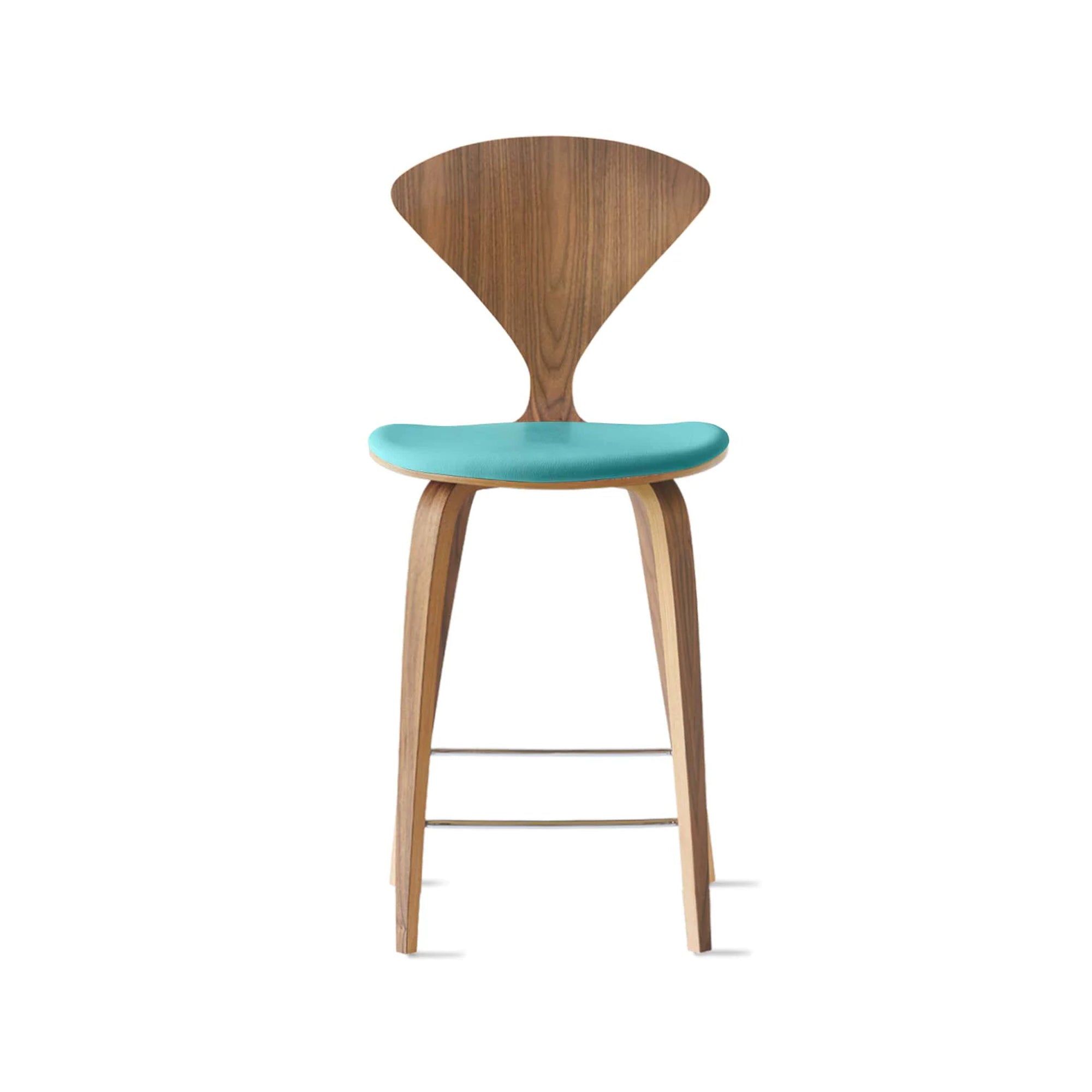 Cherner Wood Bar Chair with Seat Pad