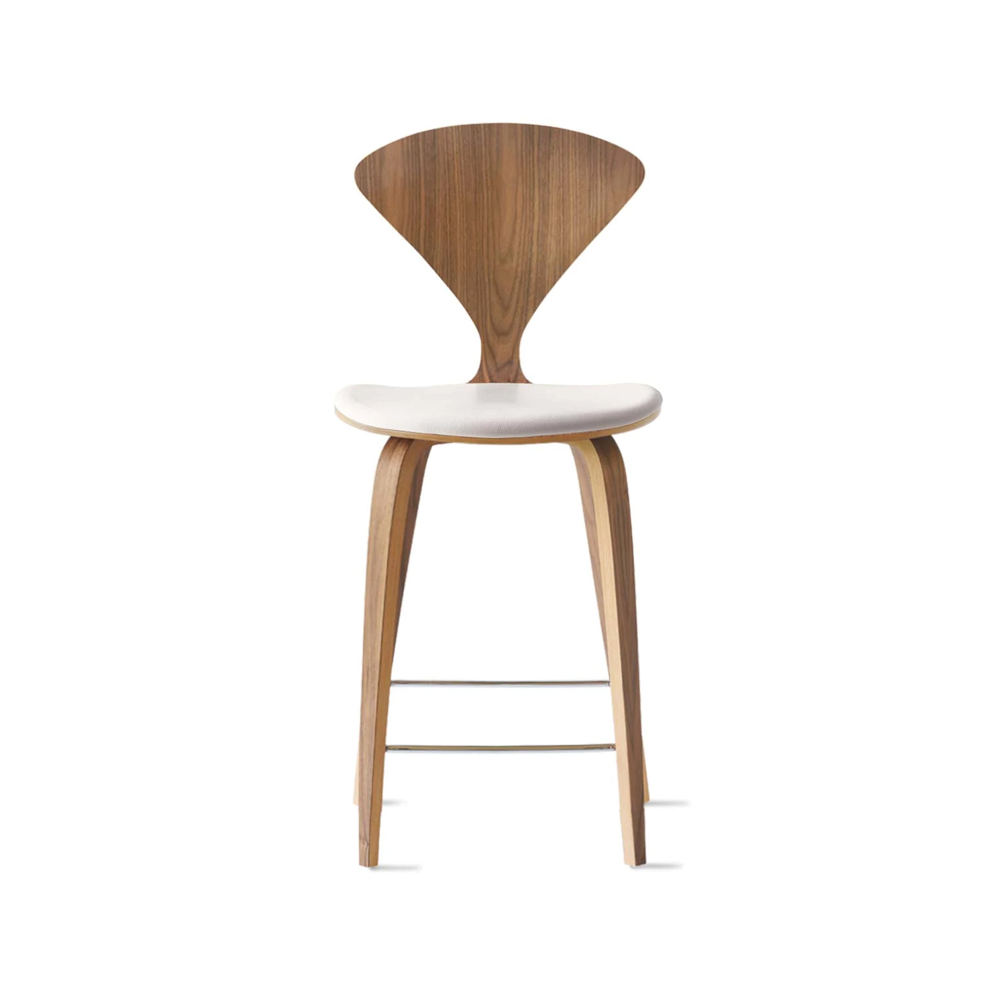 Cherner Wood Bar Chair with Seat Pad