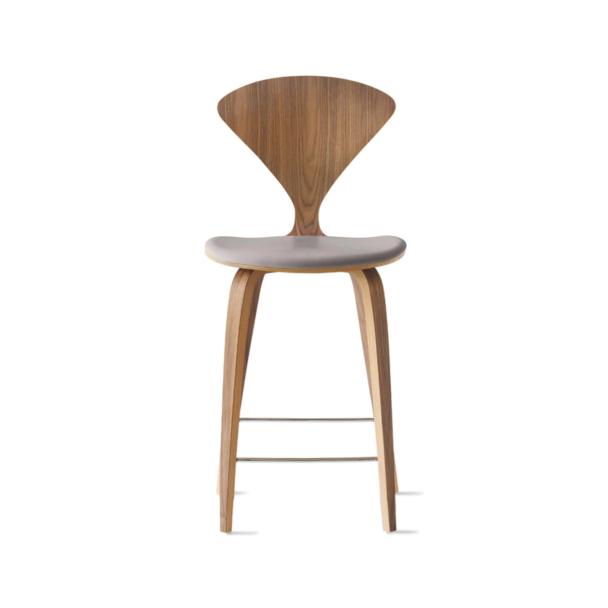 Cherner Wood Bar Chair with Seat Pad