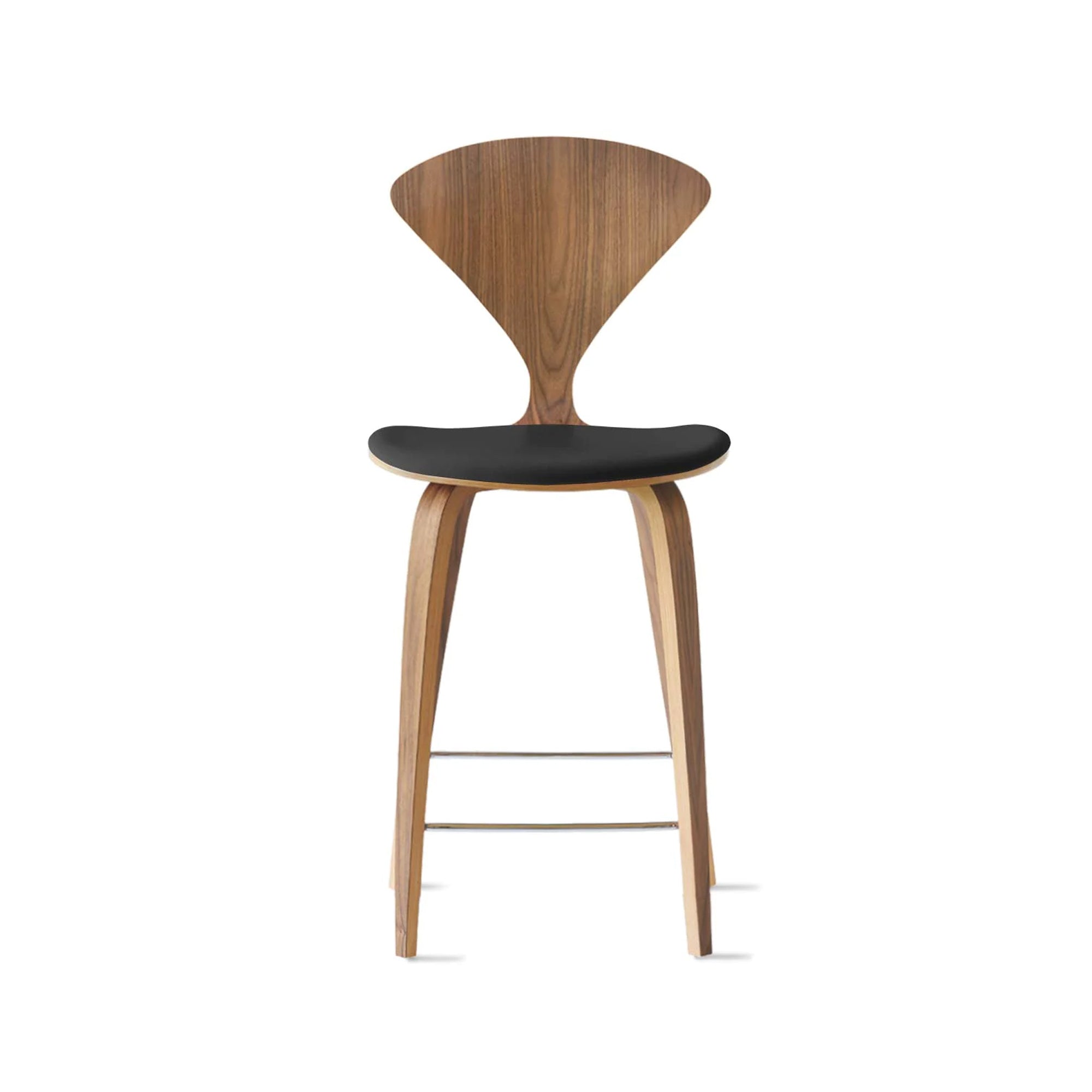 Cherner Wood Bar Chair with Seat Pad