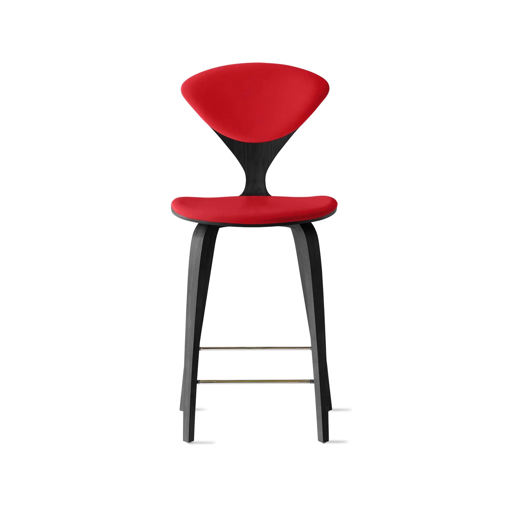 Cherner Wood Bar Chair with Seat and Back Pads
