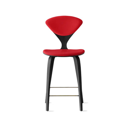 Cherner Wood Bar Chair with Seat and Back Pads