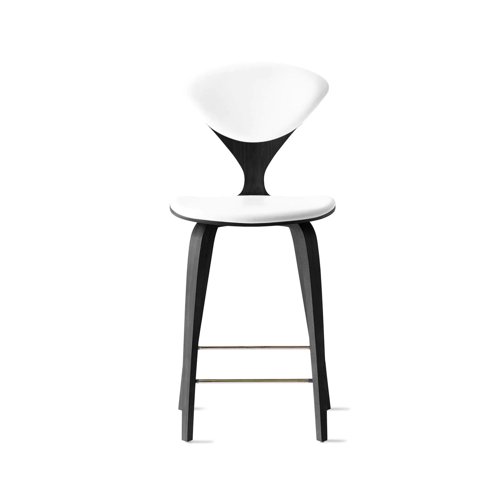 Cherner Wood Bar Chair with Seat and Back Pads