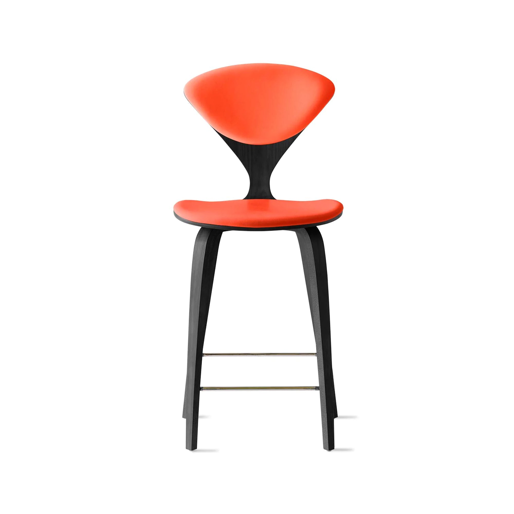 Cherner Wood Bar Chair with Seat and Back Pads