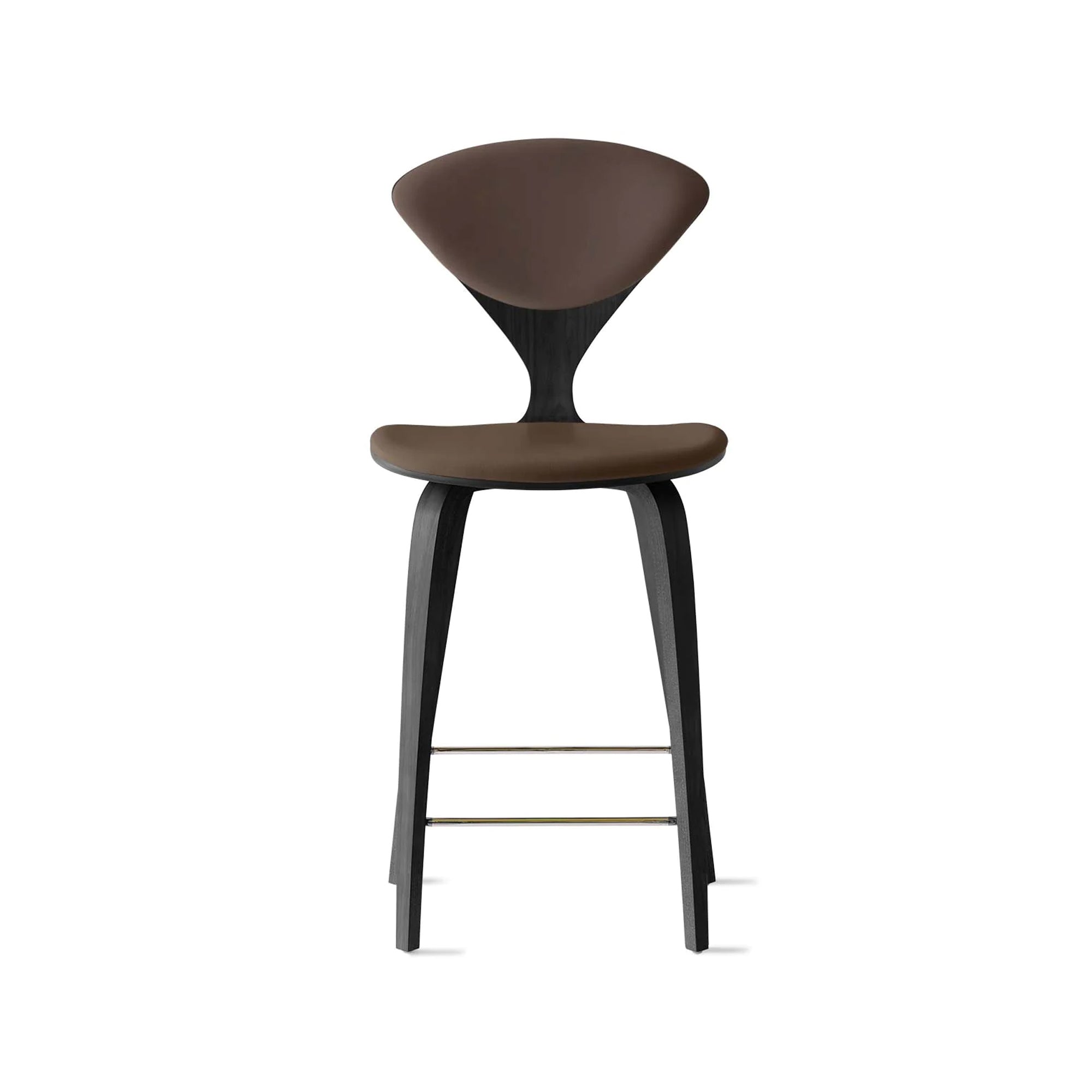 Cherner Wood Bar Chair with Seat and Back Pads
