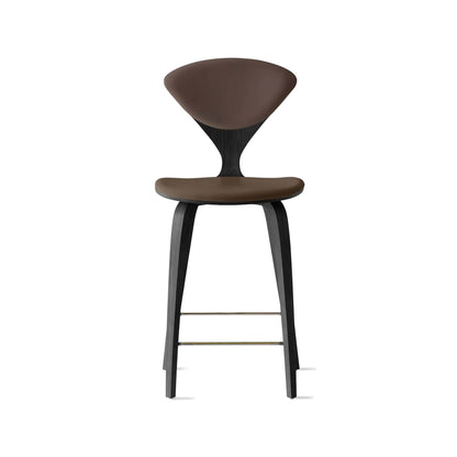 Cherner Wood Bar Chair with Seat and Back Pads