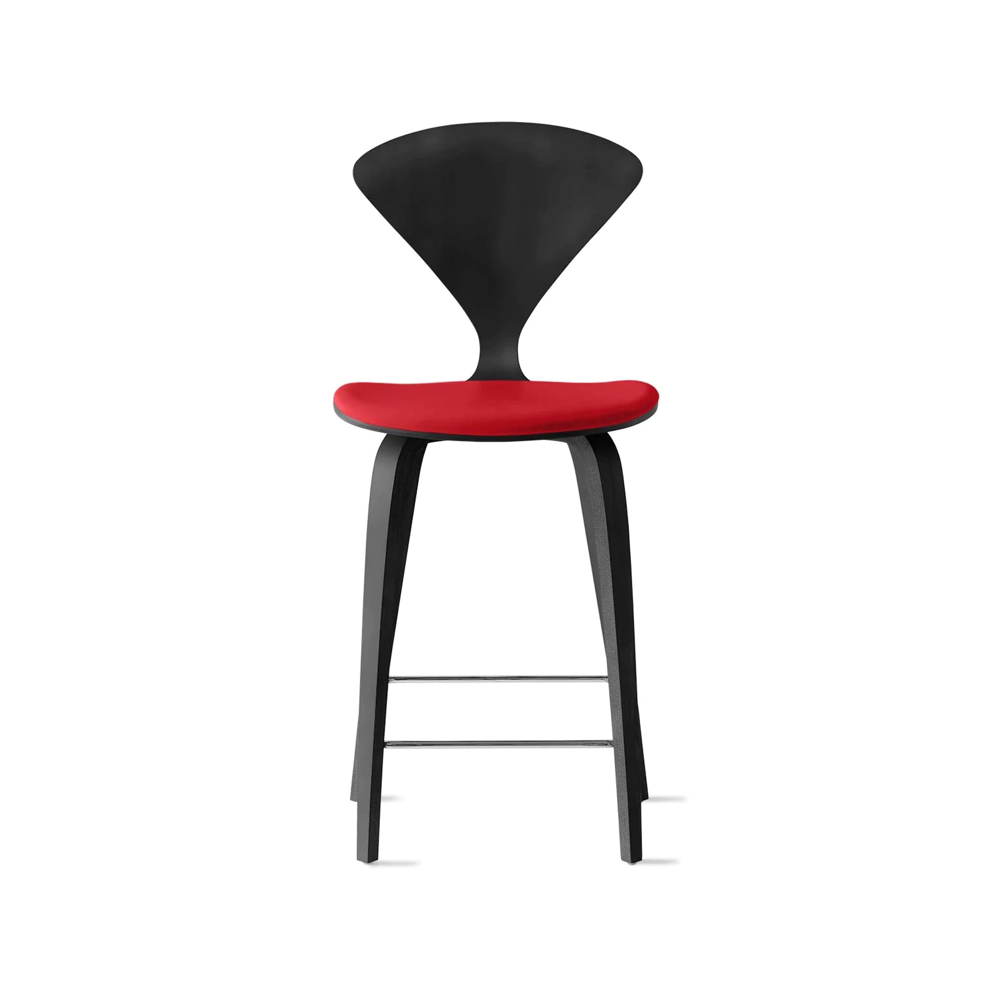 Cherner Wood Bar Chair with Seat Pad