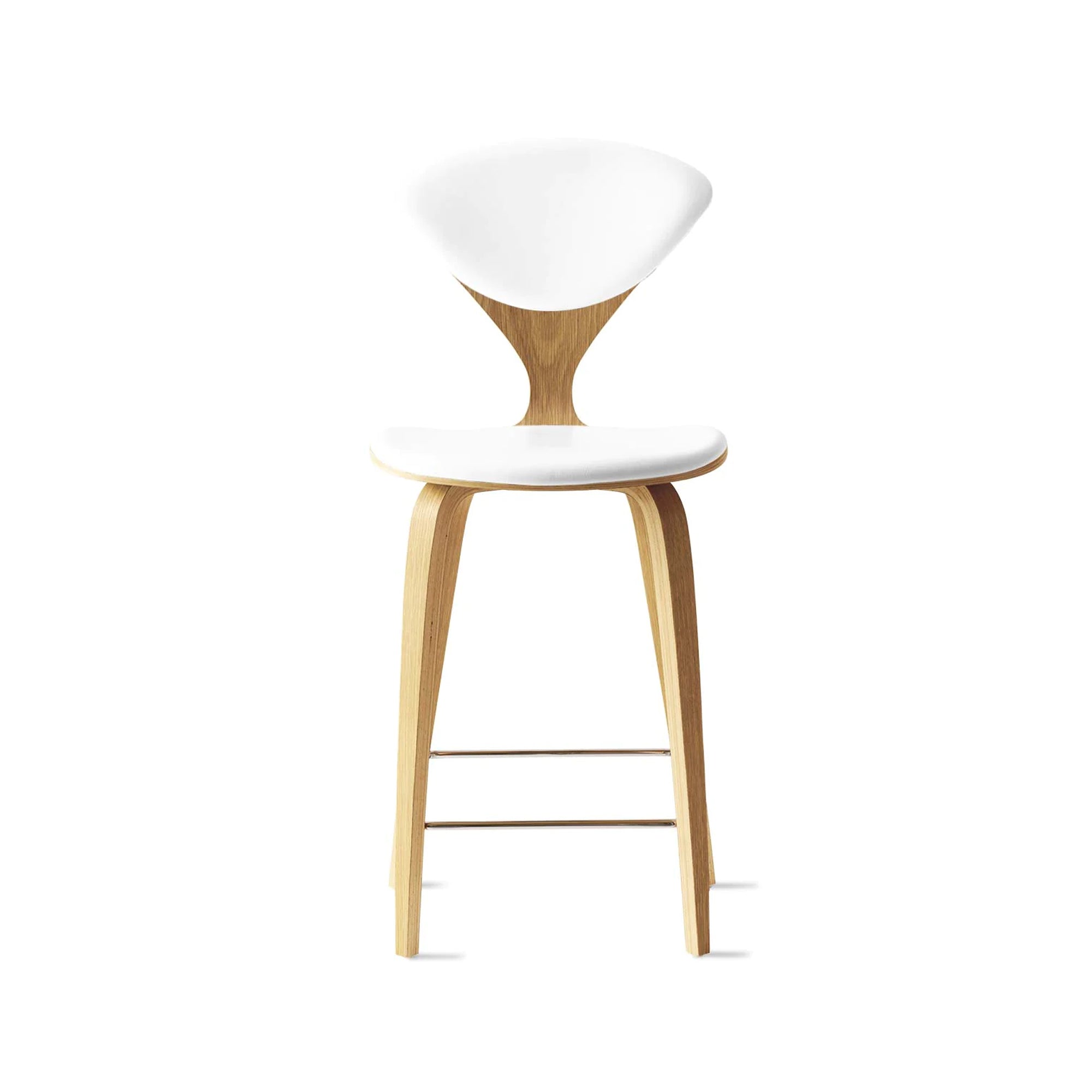 Cherner Wood Bar Chair with Seat and Back Pads