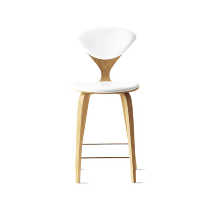 Cherner Wood Bar Chair with Seat and Back Pads