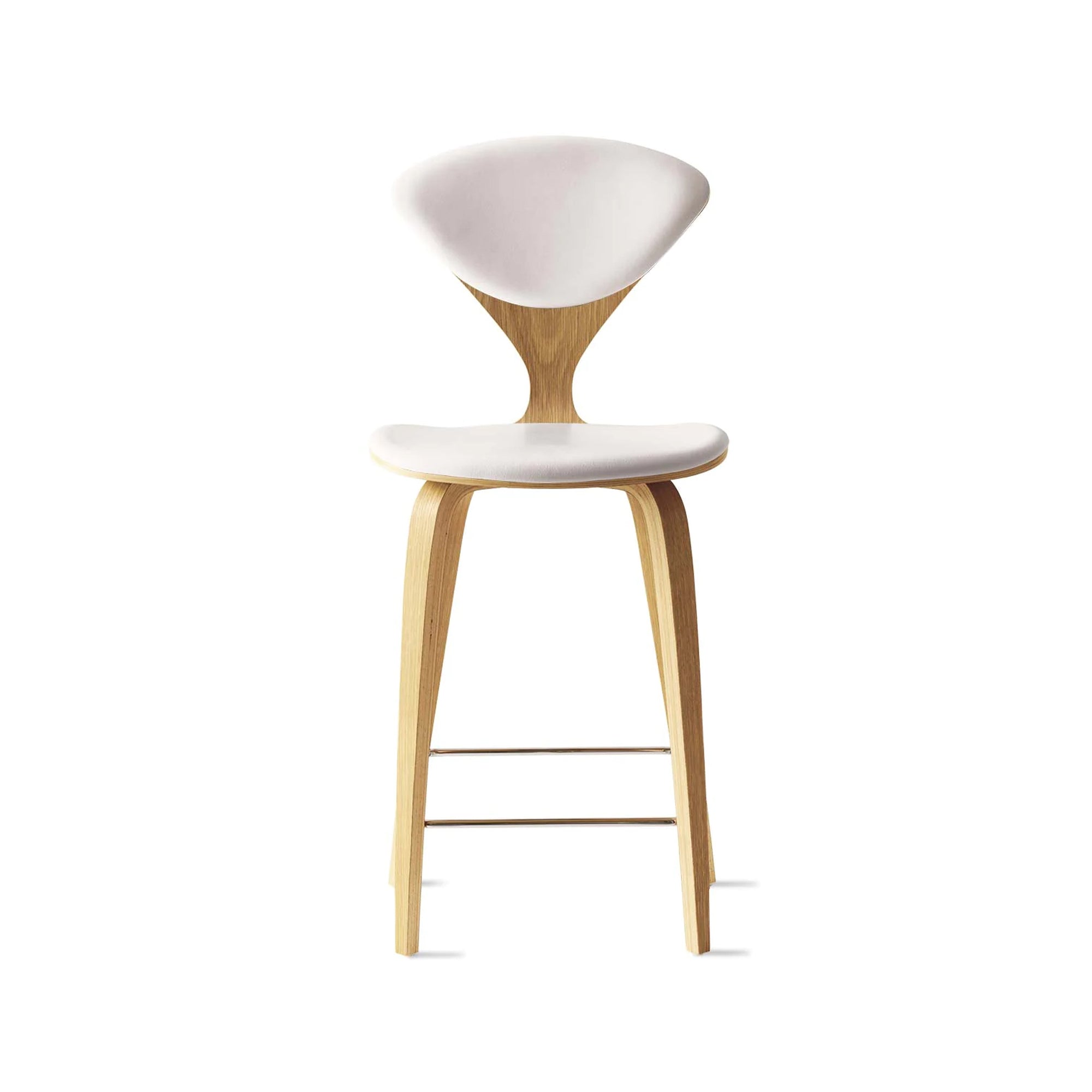 Cherner Wood Bar Chair with Seat and Back Pads