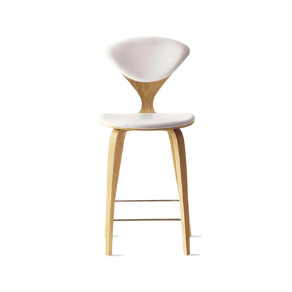 Cherner Wood Bar Chair with Seat and Back Pads