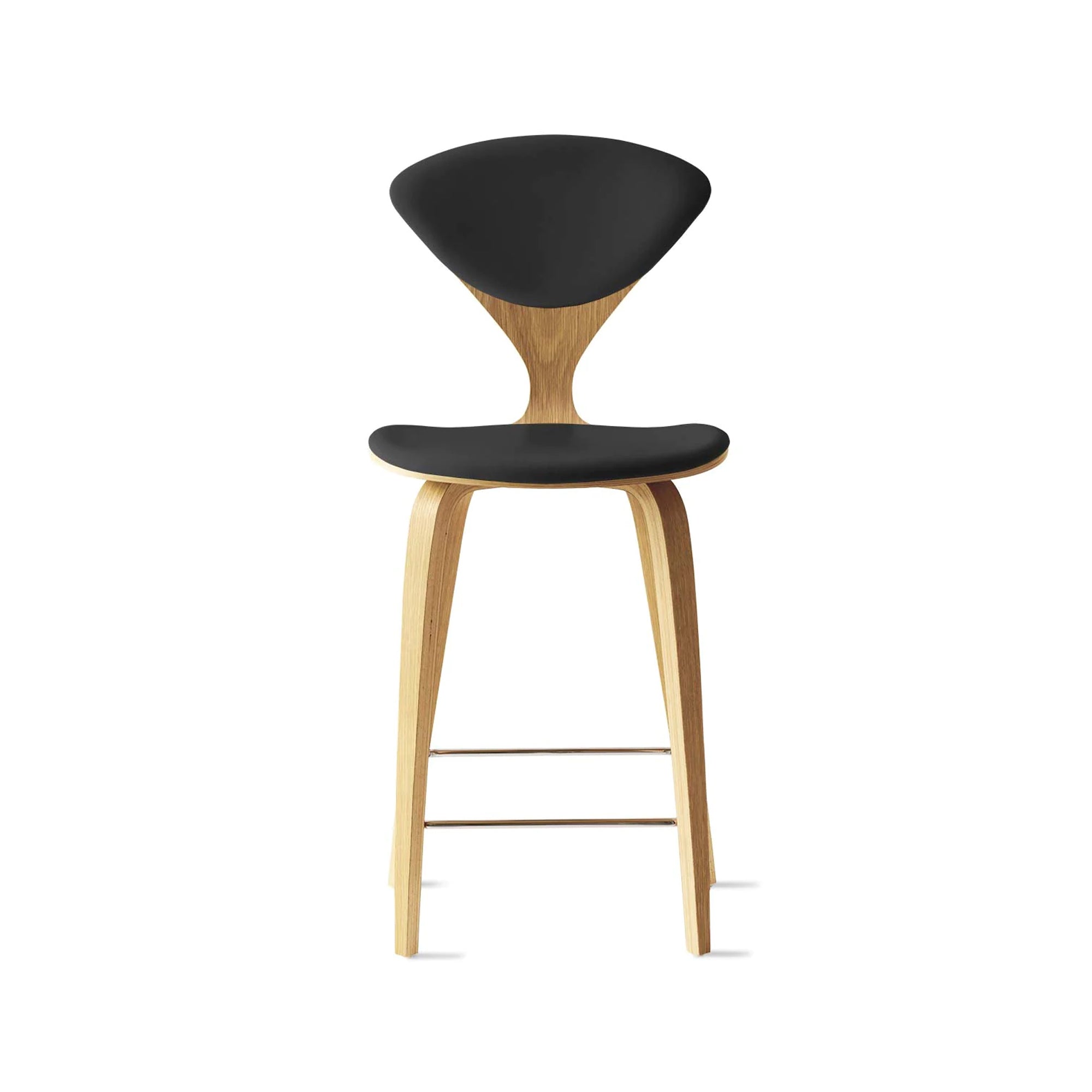 Cherner Wood Bar Chair with Seat and Back Pads